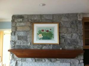 Request from Wendy & Steve Buckler, Artwork for their new Narragansett, RI, home over their stone-front fireplace